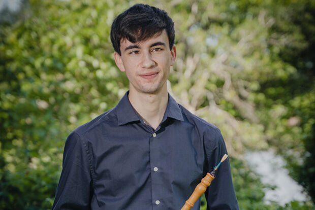 Baroque oboist Will Sherratt