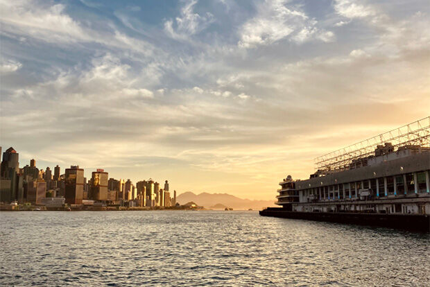 View of Hong Kong from the sea