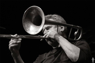 Jazz trombonist Steve Swell