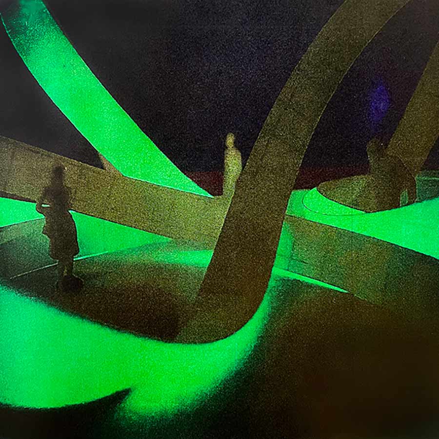 Work by Jenna McKinnon, exploring space through scale model making.