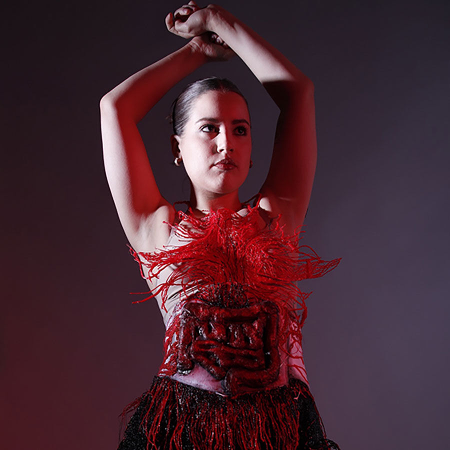 Work by Emma Stead, using a 3D pen. 