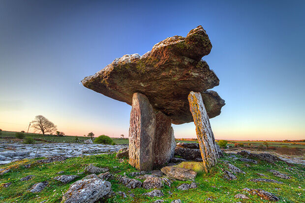 Ancient Polnabrone Dolmen in Ireland