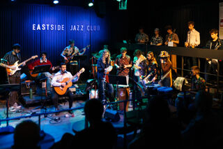 Jazz musicians in Eastside Jazz Club