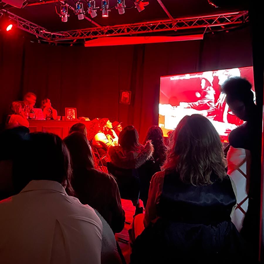 Live performance event in the studio. 