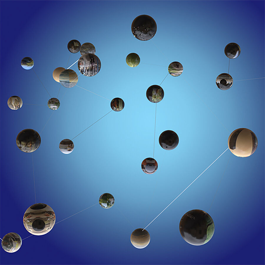 Work by Sasha Khaliapina, Helen Parmenter, Catherine O’Connor, and Alexandra Milea, using Vectary. 