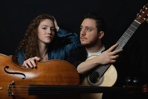 Cellist Erica Piccotti and guitarist Gian Marco Ciampa