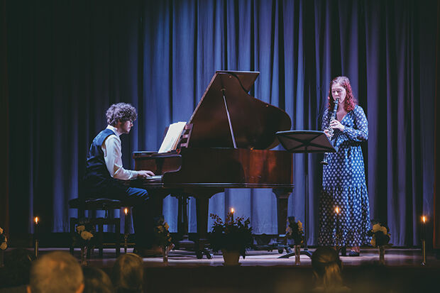 Pianist Tyler Davies and clarinettist Aoife Jennions