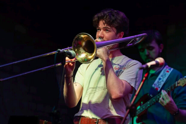 Jazz trombonist George Farrell