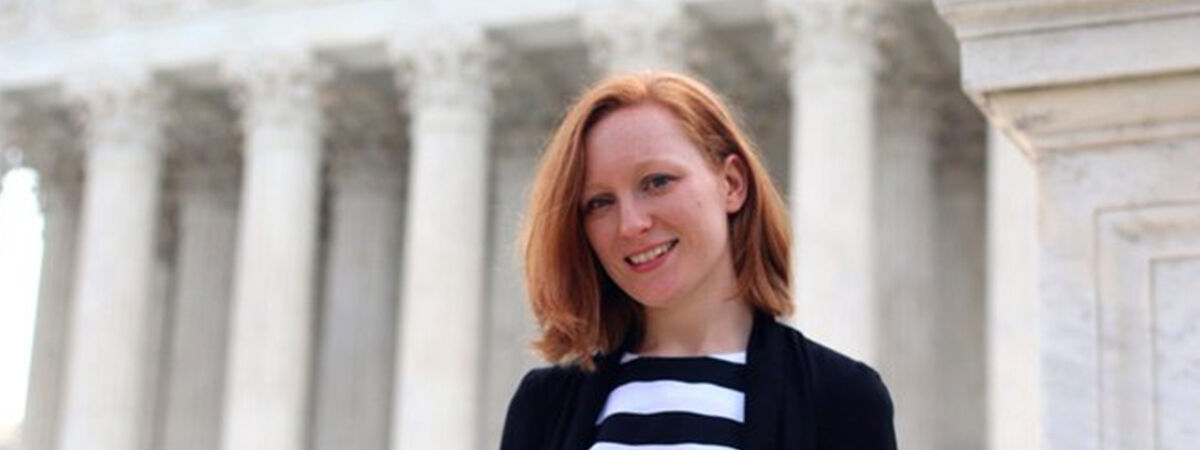 PhD student Amelia Shooter at the Library of Congress