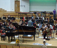 Conservatoire students recording Britten's works