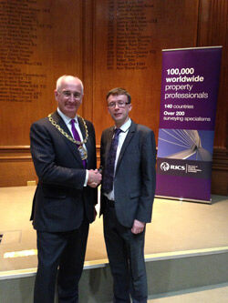 RICS President Alan Collett with Dr Nick Morton