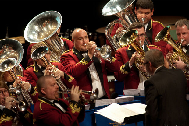 Tredegar Town Band with Conductor Ian Porthouse