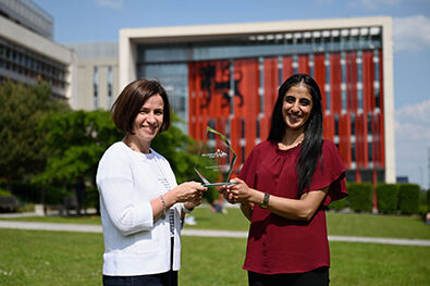 Abbie Vlahakis and Asima Adnan