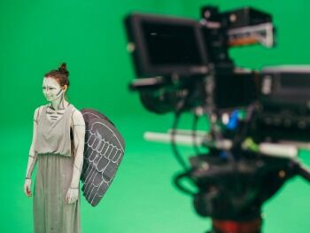 Live-action filming takes place to promote Dr Who Comic Book collaboration NTI Dr Who Green Screen Main Image