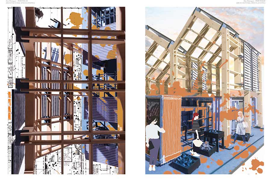 Artwork created by MArch student Alex Marangoci