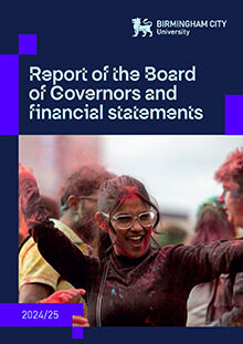 Report of the Board of Governors and financial statements 2024/25 front cover