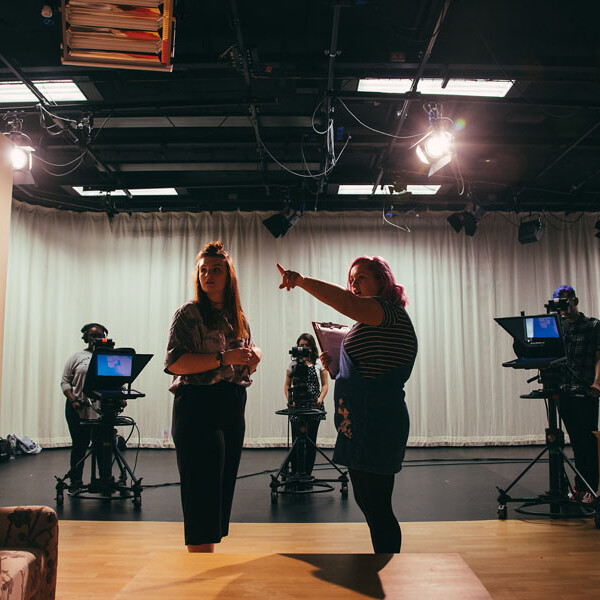 Students working in studio C