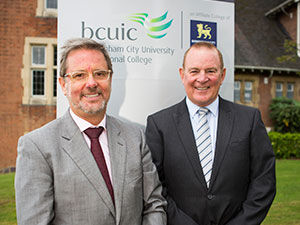 Birmingham City University Vice-Chancellor Cliff Allan (pictured left) with Navitas Group CEO, Rod Jones Birmingham City University Vice-Chancellor Cliff Allan with Navitas Group CEO Rod Jones