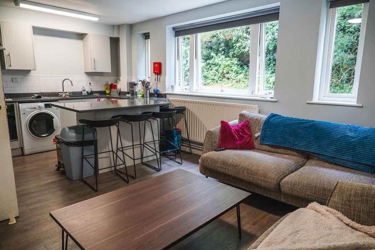 Beech Gardens student accommodation living area
