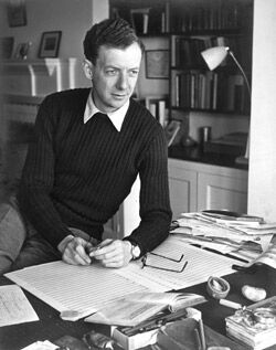 Benjamin Britten c1949, image courtesy of www.britten100.org