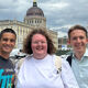 Three RBC students pictured in Berlin