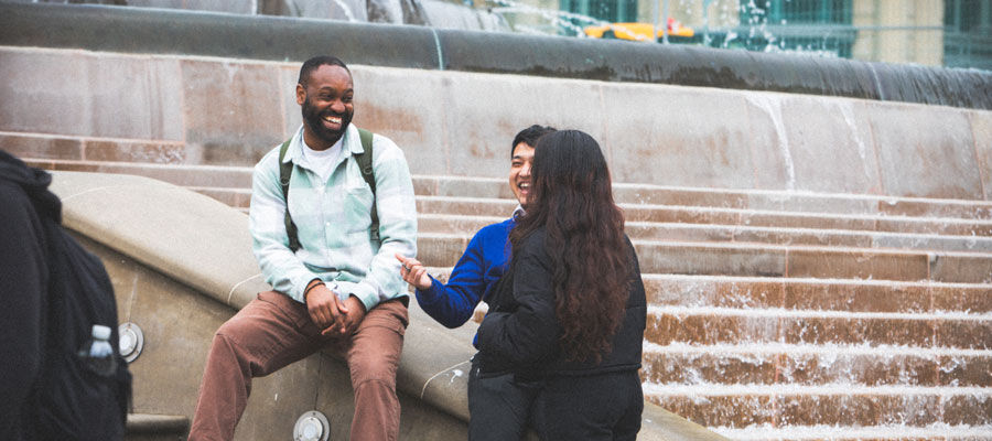 International students spending time in Birmingham
