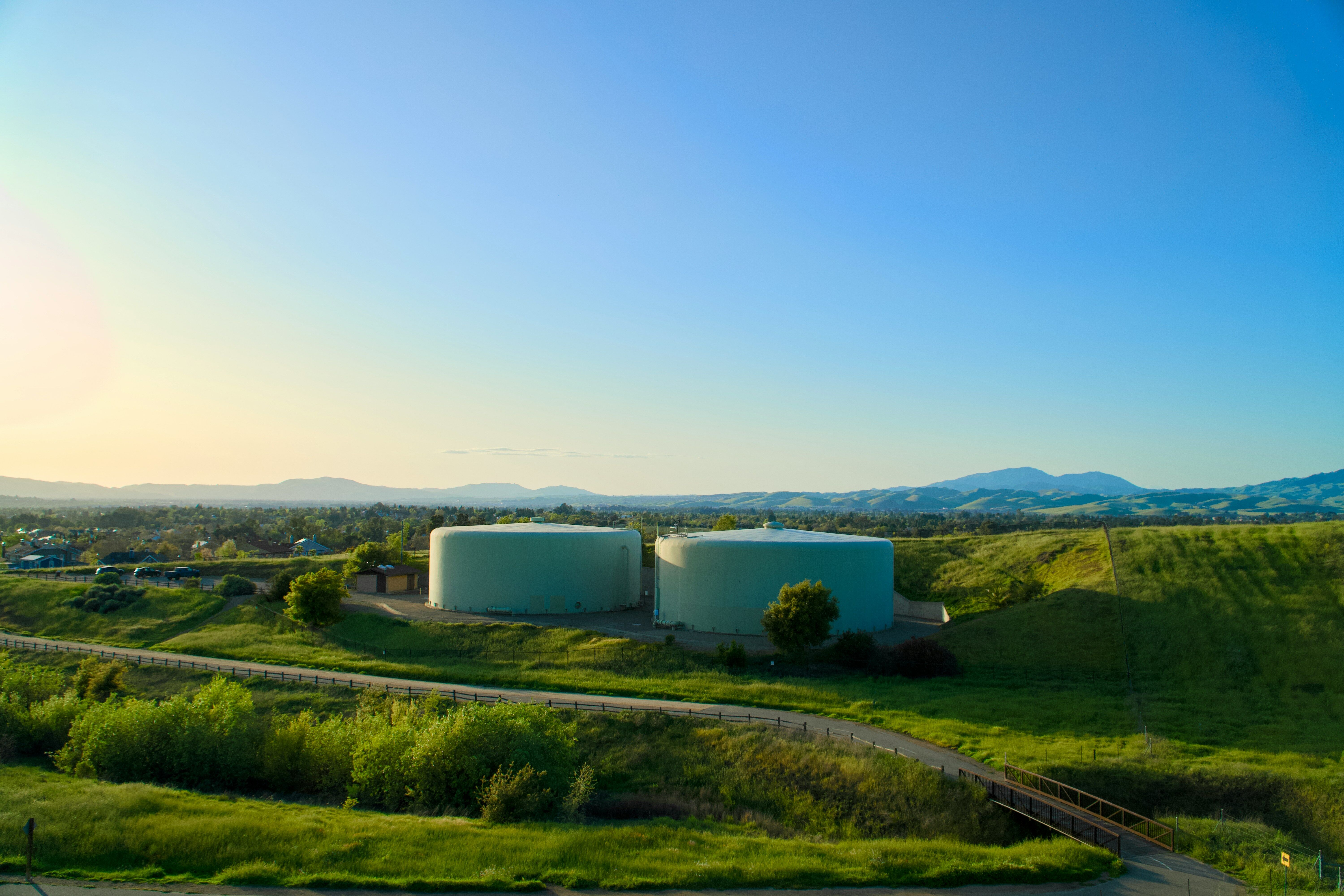 Landscape with industrial unit
