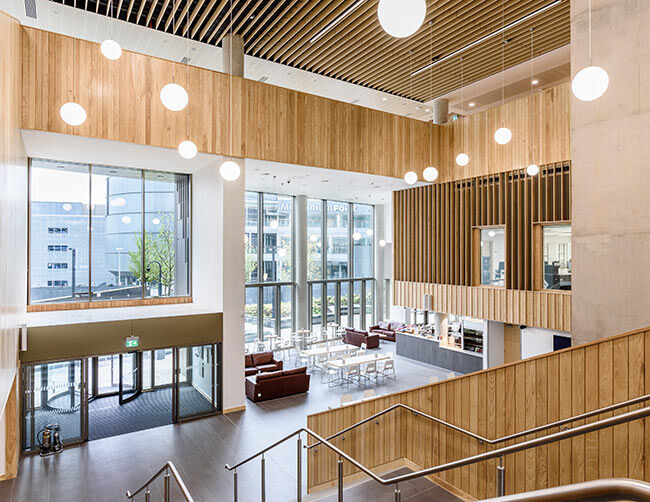 Main staircase inside new Conservatoire