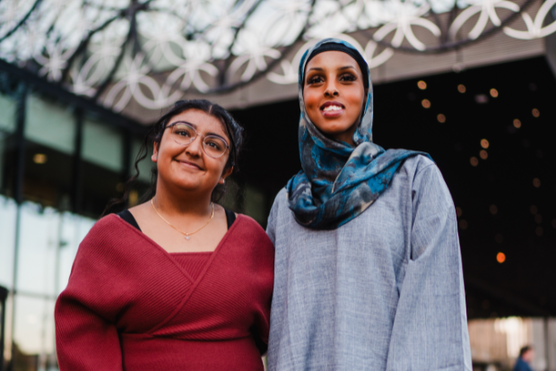 Birmingham Poet Laureate Ayan Aden and Birmingham Young Poet Laureate Japmeh Kaur Gujral