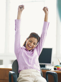 Happy worker