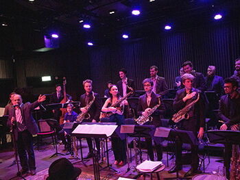Pictured: Charlie Bates winner of The Jazz Composition for Large Ensemble award