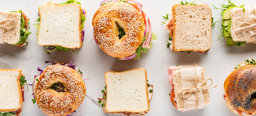 City Scene - Cafe's and Eating (Sandwiches on counter)