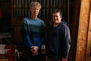 Organ builder Joost de Boer and RBC Head of Organ Studies Daniel Moult