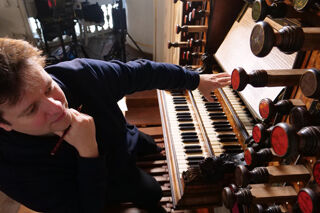 RBC Head of Organ Studies Daniel Moult at the organ