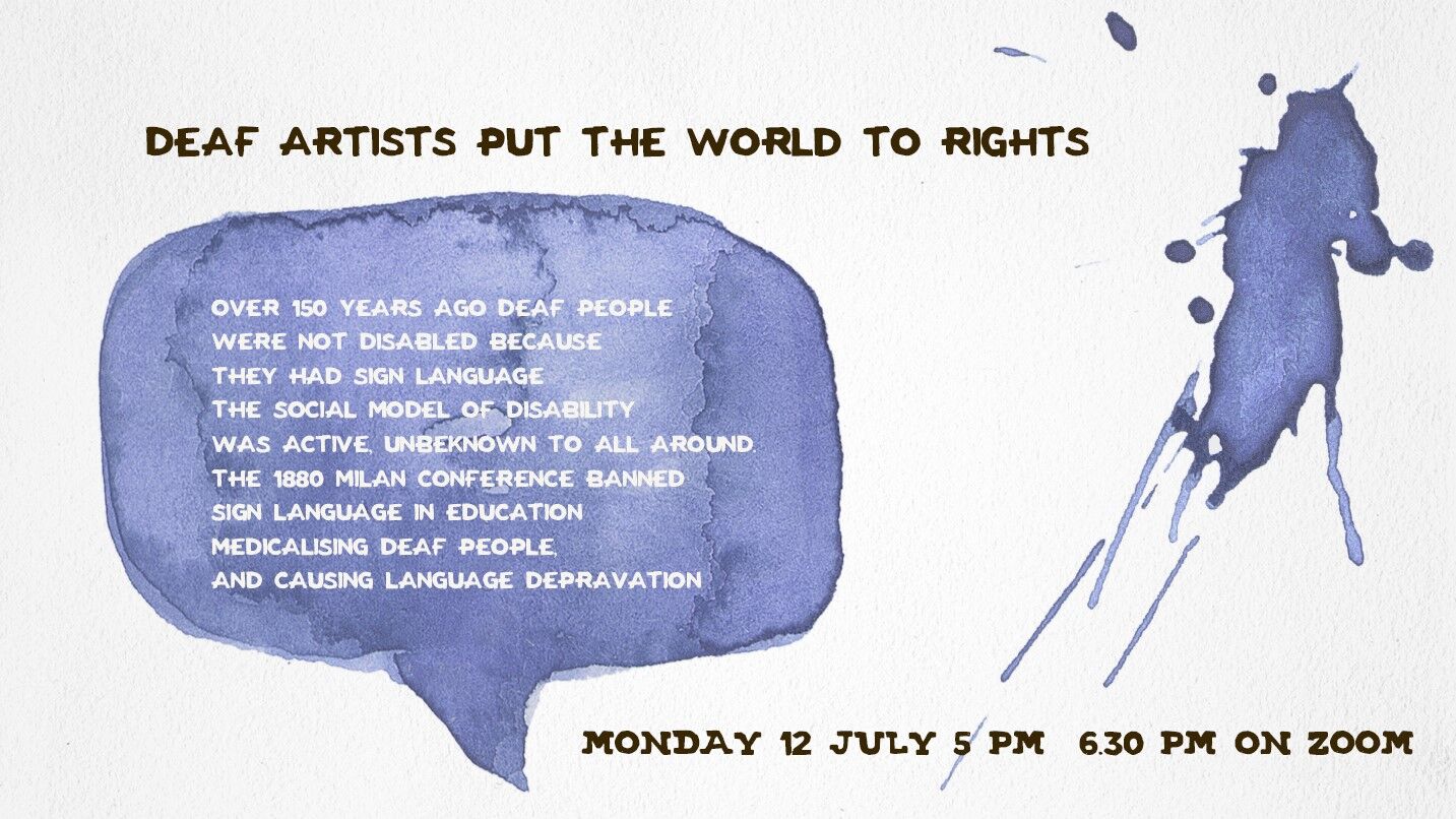 Deaf artists puts the world to rights 