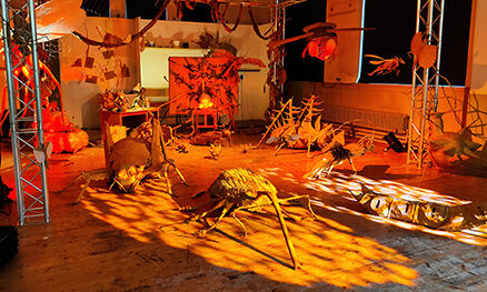 Design for Performance paper installation 2021 credit Peter Cameron for Birmingham City University