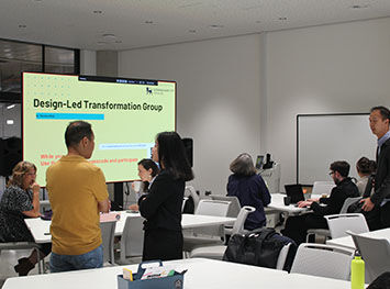 Birmingham City University professor Marsha Aftab launching the Design Led Transformation Group.