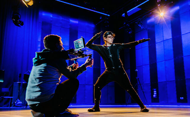 Image of students using mocap