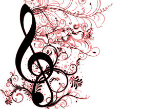 Flowery G clef