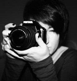 Student takes a photo