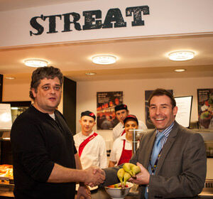 Professor Craig Jackson, left, and Mark Smith, Head of Sodexo