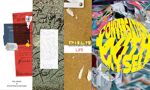 Student work: This is my story, take me home, life, death and everything in between scrapbook; Phem – capturing forgotten moments noticeboard; abstract mirror image with ‘Conversations with myself’ title