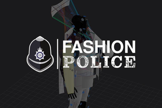 grey background with ai generated model