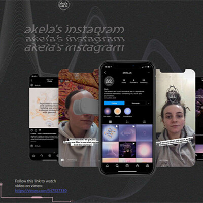 Instagram screenshots of students final year project 'akela's instagram'