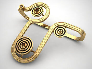 Railed Hand Ring, Gabbi Gucci Railed Hand Ring - Gabi Gucci