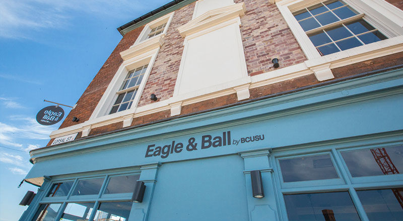 Eagle and ball