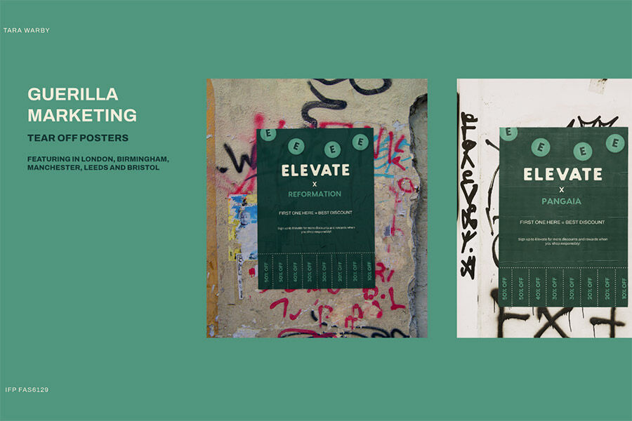 Guerilla Marketing student project - tearoff posters