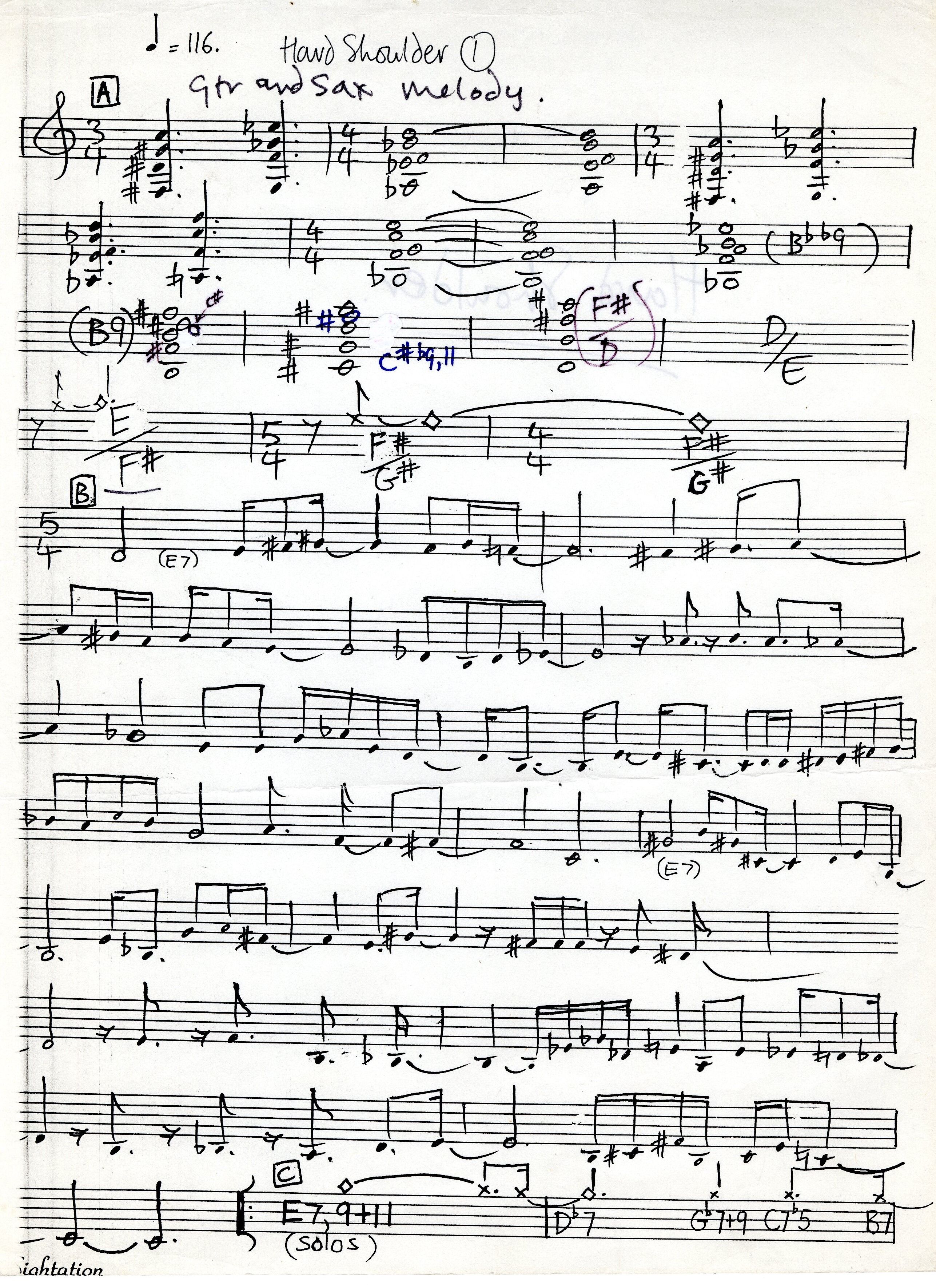 Phil Miller Archive Musical Notes