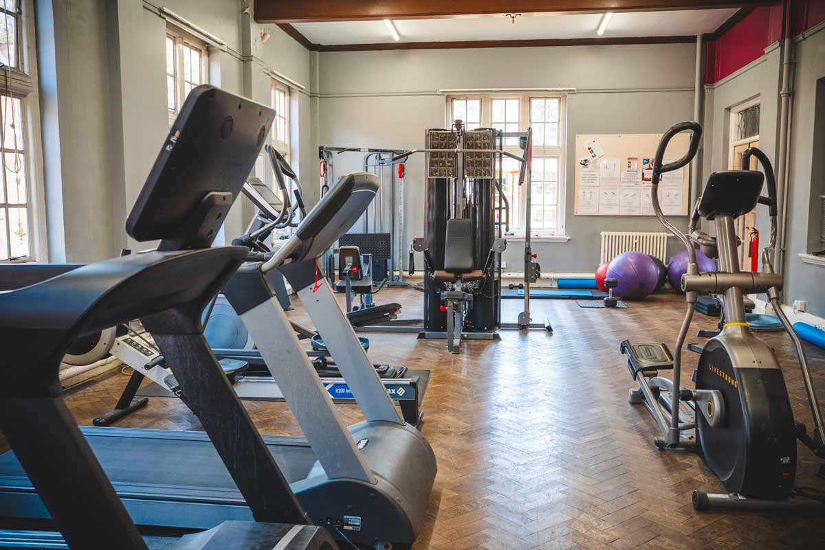 Hamstead campus student accommodation gym