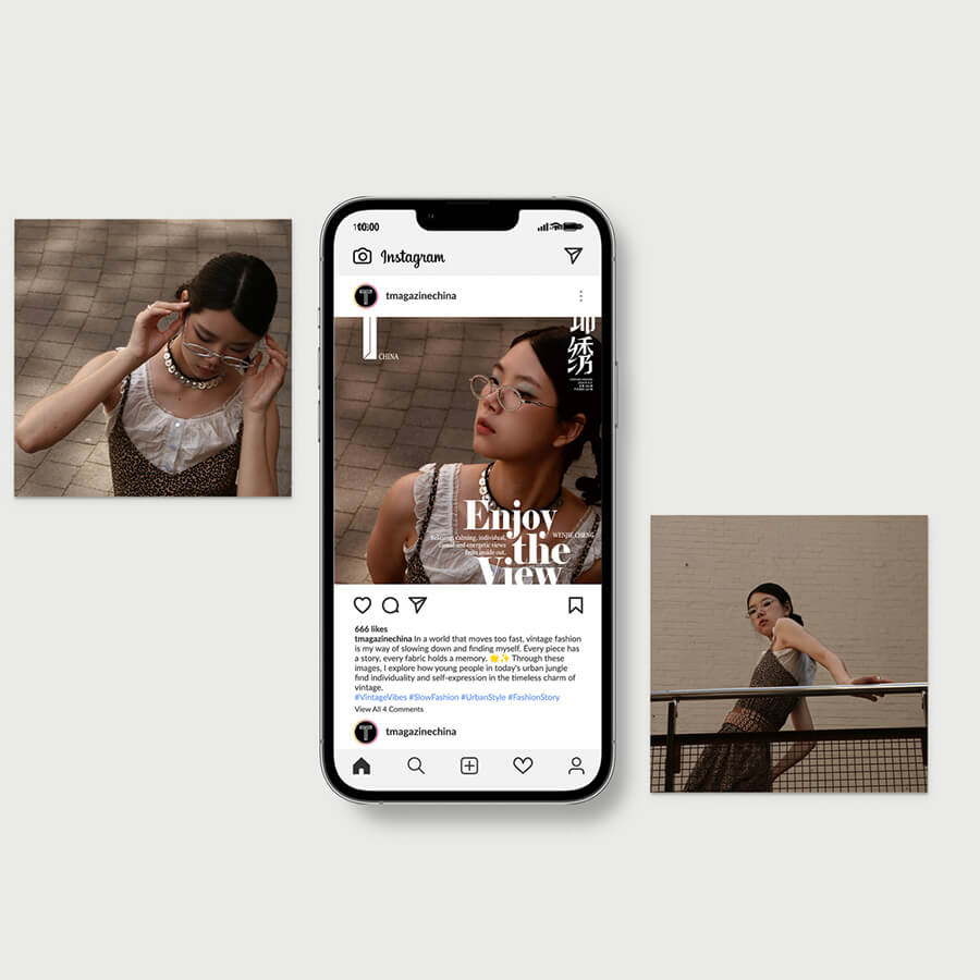 Fashion Communication student work by Wenjie Cheng